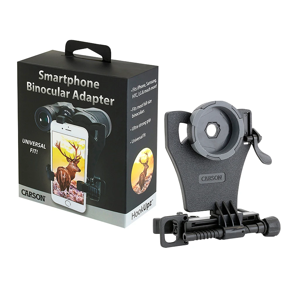 Carson HookUpz Smartphone Binocular Adapter - Black - IB-700
