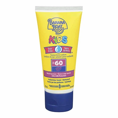 Banana Boat Kids Tear Free Sunscreen Lotion - SPF 60 - 90ml