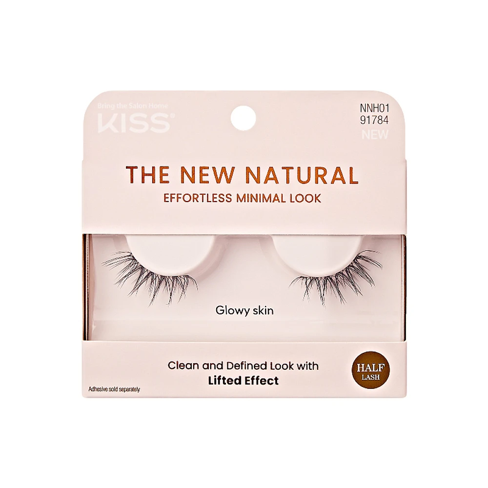 KISS The New Natural Glowy Skin False Lashes - 1 pair