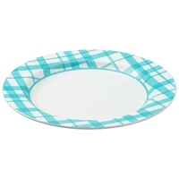 Collection by London Drugs 82% Recycled Pet Plaid Dinner Plate