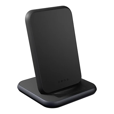 Zens Aluminium Series Wireless Charging Stand - Black - ZESC15B00