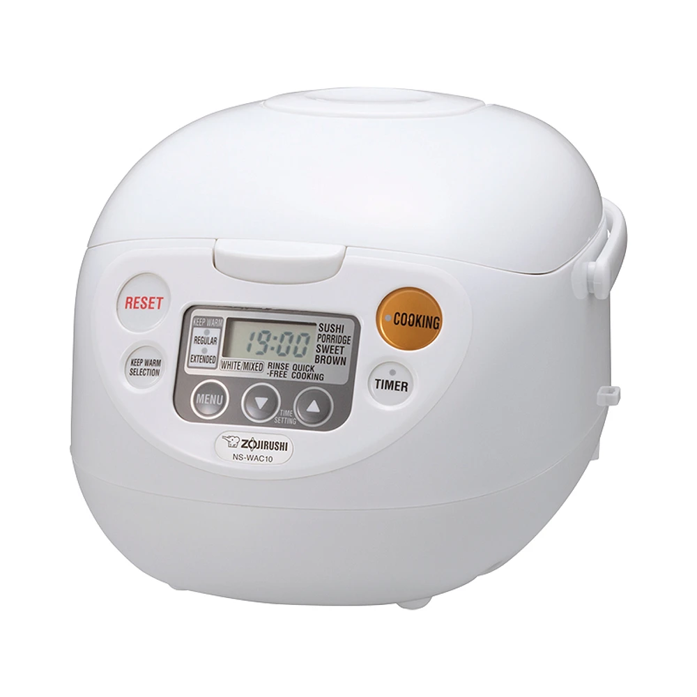 Zojirushi Rice Cooker - White - 5.5 cups - NS-WAC10