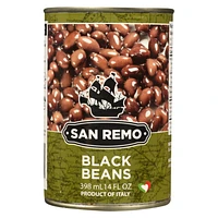 San Remo Black Beans - No Salt - 398ml