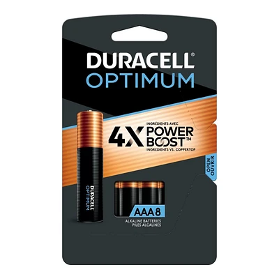 Duracell Optimum AAA Batteries - 8 pack