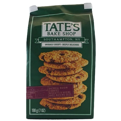 Tate's Oatmeal Raisin Cookies - 198g