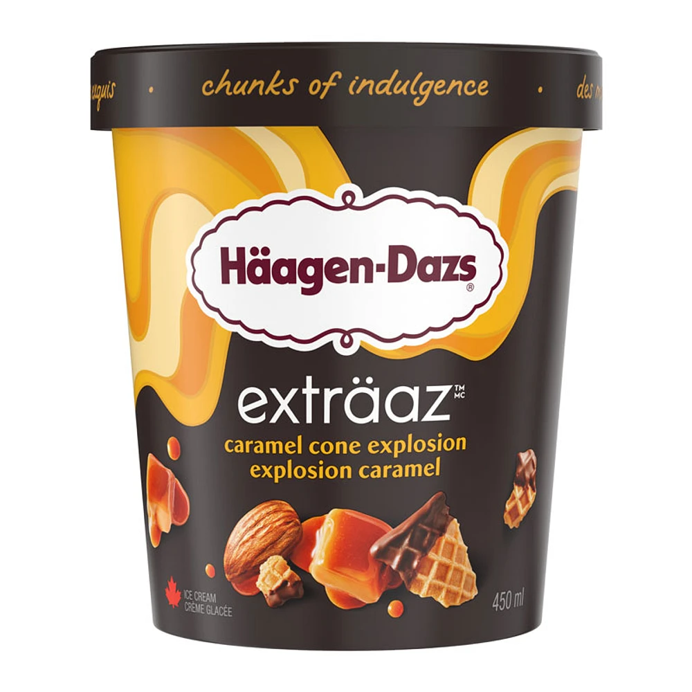 Haagen-Dazs extraaz Ice Cream - Caramel Cone Explosion - 450ml