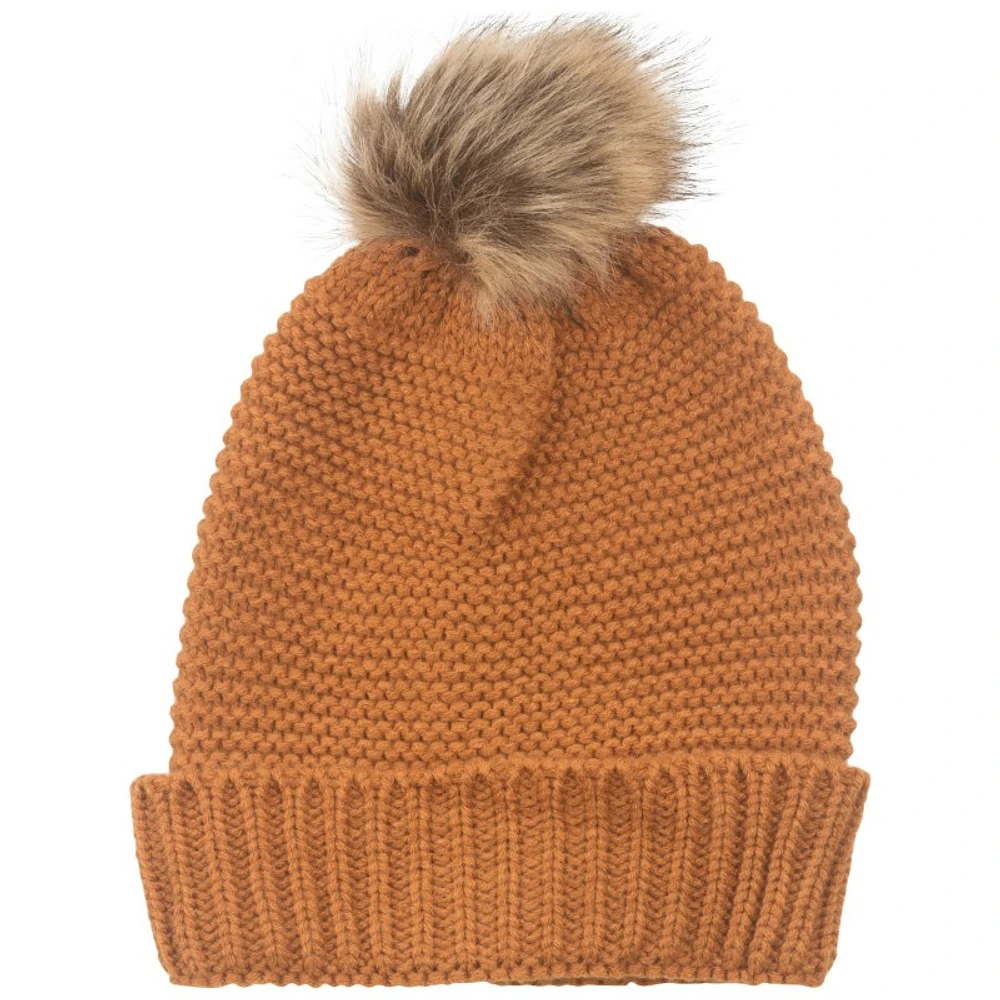 Di Firenze Ladies Pompom Hat - Toupe