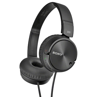Sony ZX Noise Cancelling Headphones - Black - MDRZX110NC