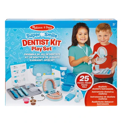 Melissa & Doug Super Smile Dentist Kit Play Set - 25 Piece