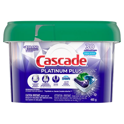 Cascade Platinum Plus Fresh Dishwasher Detergent