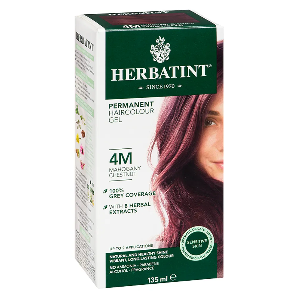 Herbatint Permanent Herbal Haircolour Gel - 4M - Mahogany Chestnut