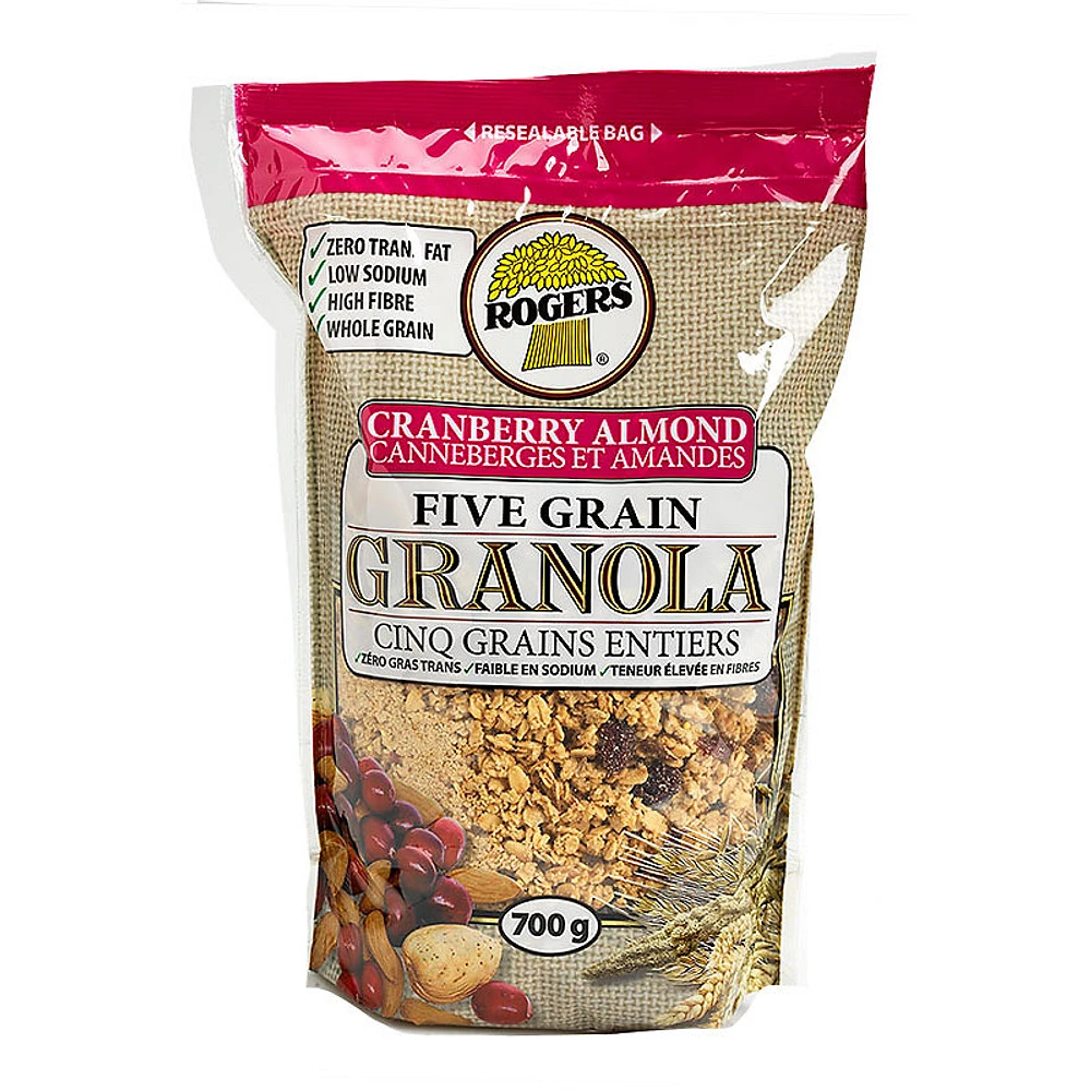 Rogers Five Grain Granola - Cranberry Almond - 700g