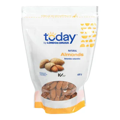 Today by London Drugs - Almonds - Natural - 400g