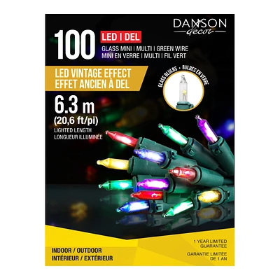 Danson Decor Vintage Effect Mini LED String Lights - Multicolor - 6.3m - 100 Lights