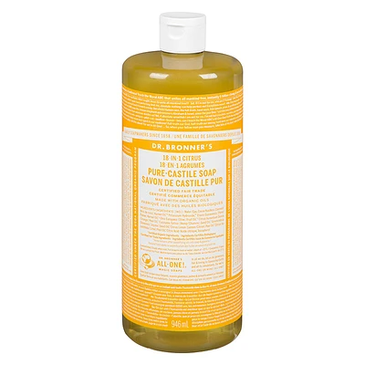 Dr. Bronner's 18-IN-1 Pure-Castile Liquid Soap - Citrus - 946ml
