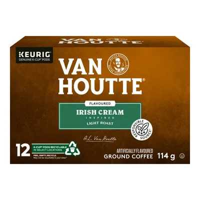 K-Cup Van Houtte Light Roast Coffee Pods - Irish Cream - 12s