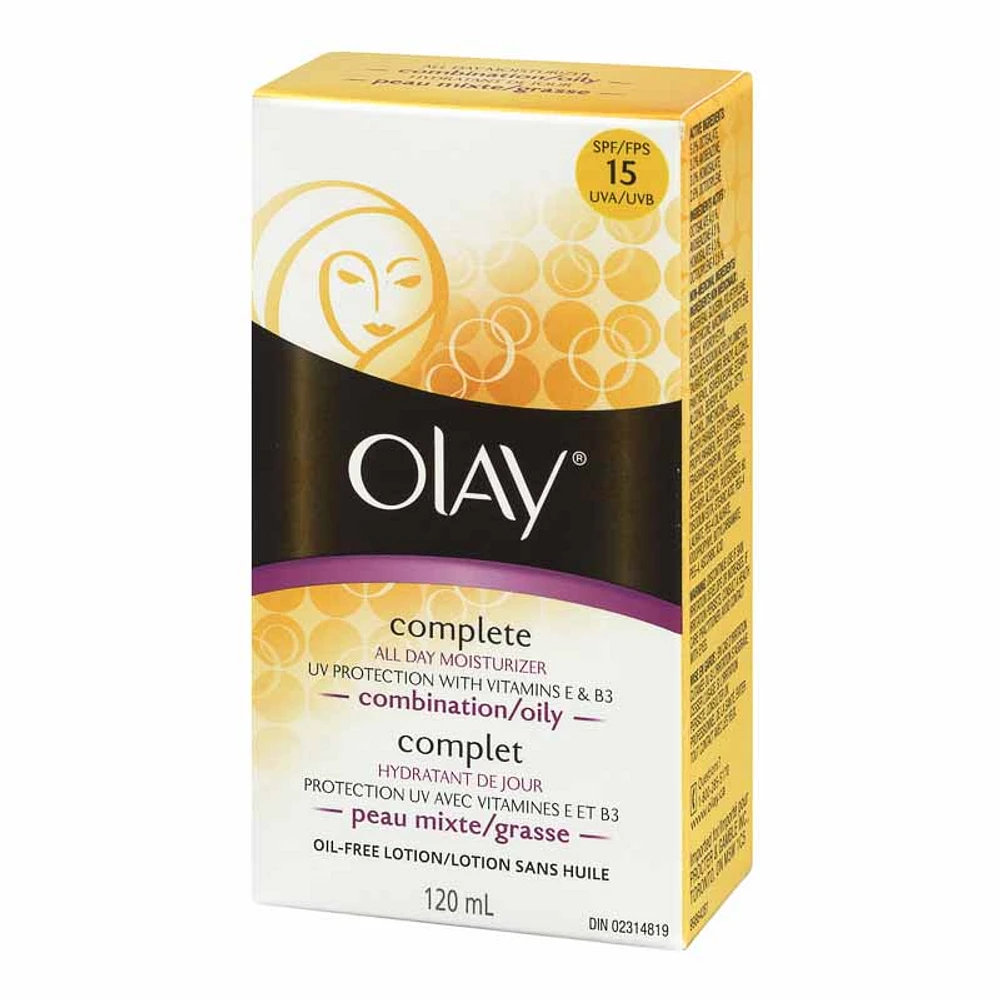 Olay Complete All Day Care Daily UV Protection Moisturizing Lotion - Combination/Oily Skin - 120ml