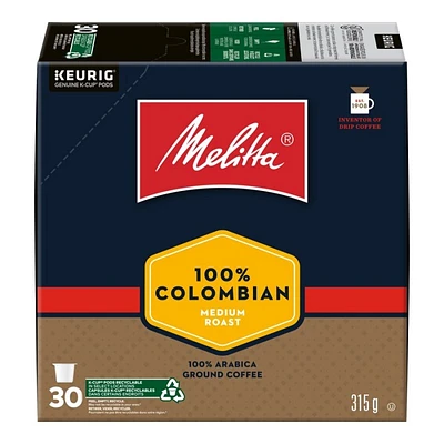 Melitta K-Cup Pods - 100% Colombian - 30s