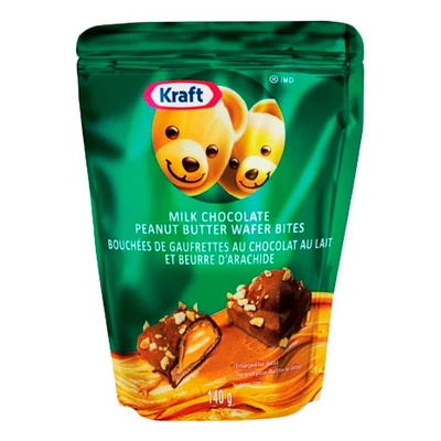Kraft Milk Chocolate Peanut Butter Wafer Bites - 140g