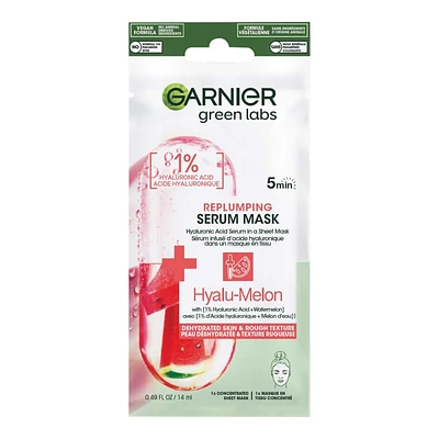 Garnier Green Labs Hyalu-Melon Replumping Serum Sheet Mask - 15G