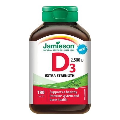 Jamieson Extra Strength Vitamin D3 - 2 500 IU - 180s