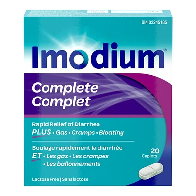 Imodium Complete Diarrhea Plus Gas Caplets - 20's