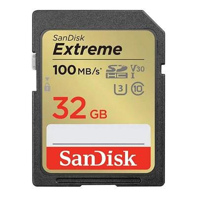 SanDisk Extreme PLUS SDHC Memory Card - 32GB - SDSDXWT-032G-GNCIN