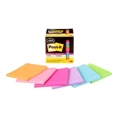 Post-it Super Sticky Notes - 76 x 76 mm/675 sheets (15 x 45)