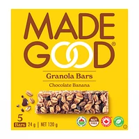 Made Good Chocolate Banana Granola Bar - 5pk/120g