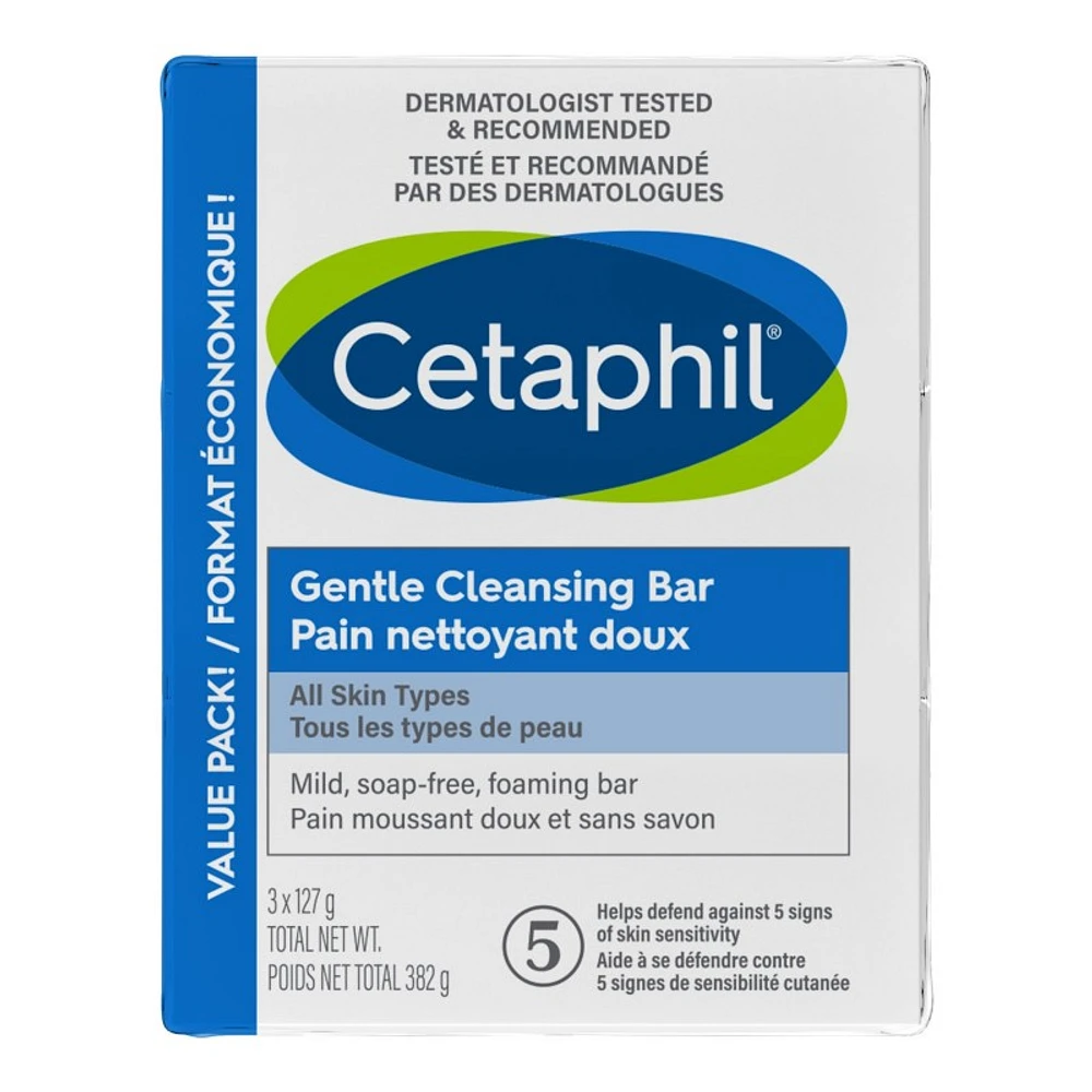 Cetaphil Gentle Cleansing Bar - Sensitive - 3 x 127g