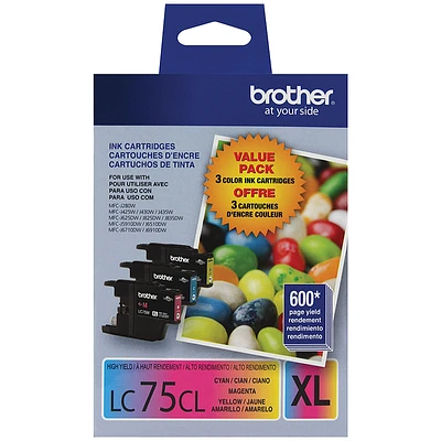 Brother LC753PKS High Yield Ink Cartridges - Multi - 3 pack