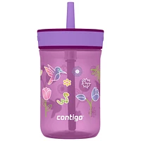 Contigo Kids Leighton Tumbler - Grape Tulips - 414ml