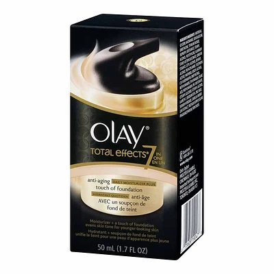 Olay Total Effects Anti-Aging Moisturizer Plus Touch of Foundation Cream - 50ml