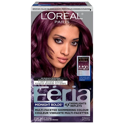 L'Oreal Paris Feria Midnight Bolds Multi-Faceted Permanent Hair Colour - Orchid Glow