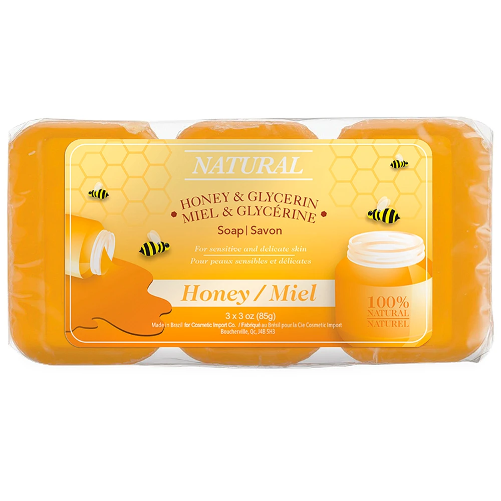 Honey Glycerin Soap - 3 x 85g