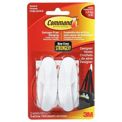 Command Designer Hook - White