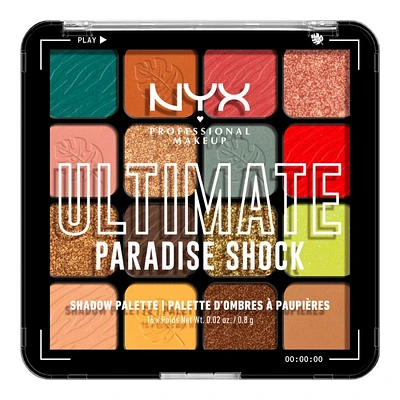 NYX Professional Makeup Ultimate Shadow Palette - Paradise Shock - 16 colors