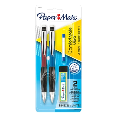 Papermate Comfortmate Ultra Mechanical Pencil - 0.7mm - 2 pack