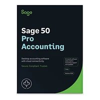 Sage 50 Pro Accounting 2024 - 1 Year Subscription - 1 User