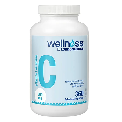 Wellness by London Drugs Vitamin C - 500mg - 360s