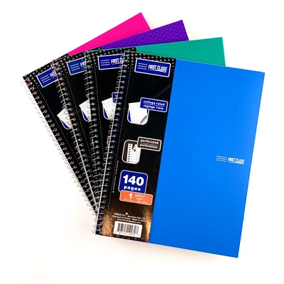 Firstline Filing Jewel Tone Polycover Spiral - 140 pages