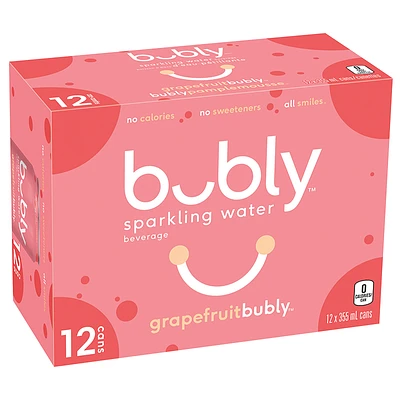 Bubly Sparkling Water - Grapefruit - 12x355ml