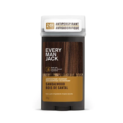 Every Man Jack Antiperspirant+Deodorant - Sandalwood - 73g