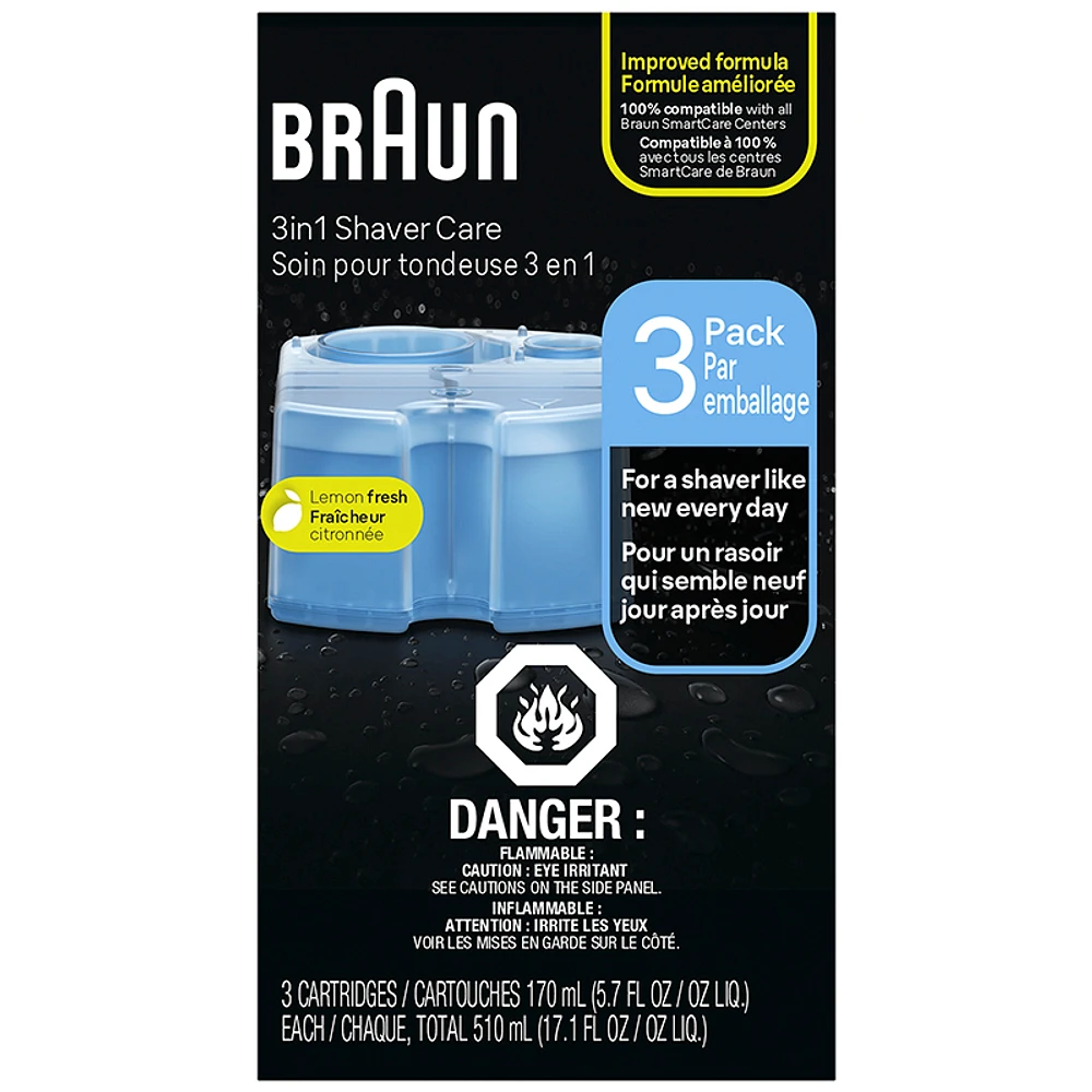 Braun Clean & Charge Refills - 3 pack