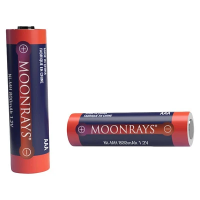 Moonrays AAA Rechargeable Batteries - 4pk