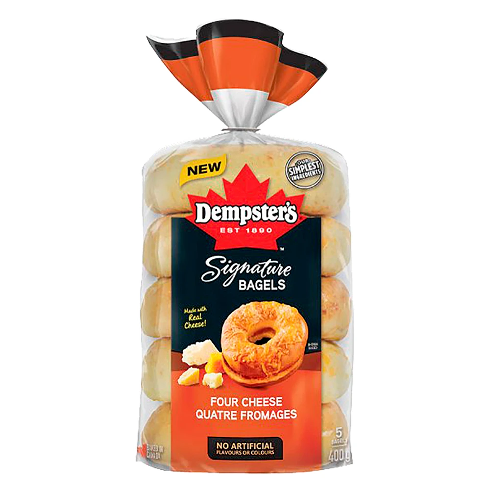 Dempster's Signature Bagels - Four Cheese - 400g/5s