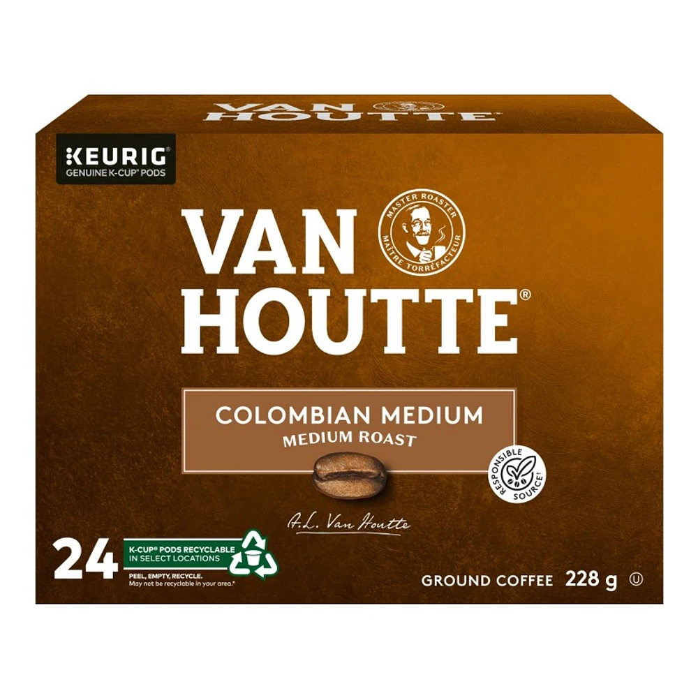 Van Houtte K-Cup Coffee Pods - Columbian Medium Roast- 24s