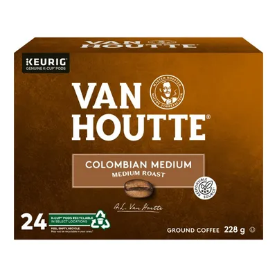 Van Houtte K-Cup Coffee Pods - Columbian Medium Roast- 24s