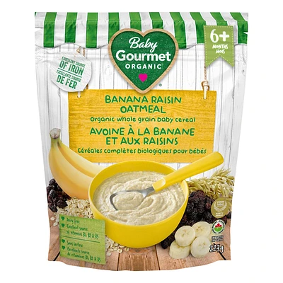 Baby Gourmet Cereal - Banana Raisin Oatmeal - 227g