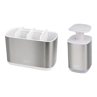 Joseph Joseph Bathroom Sink Set - Stainless Steel - 2 piece